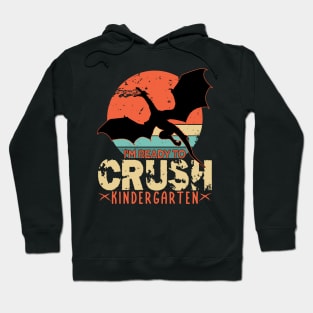 Back To School I'm Ready To Crush KINDERGARTEN Dragon Boys Hoodie